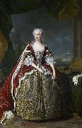 Jean Baptiste van Loo Princess Augusta of Saxe Gotha Spain oil painting artist